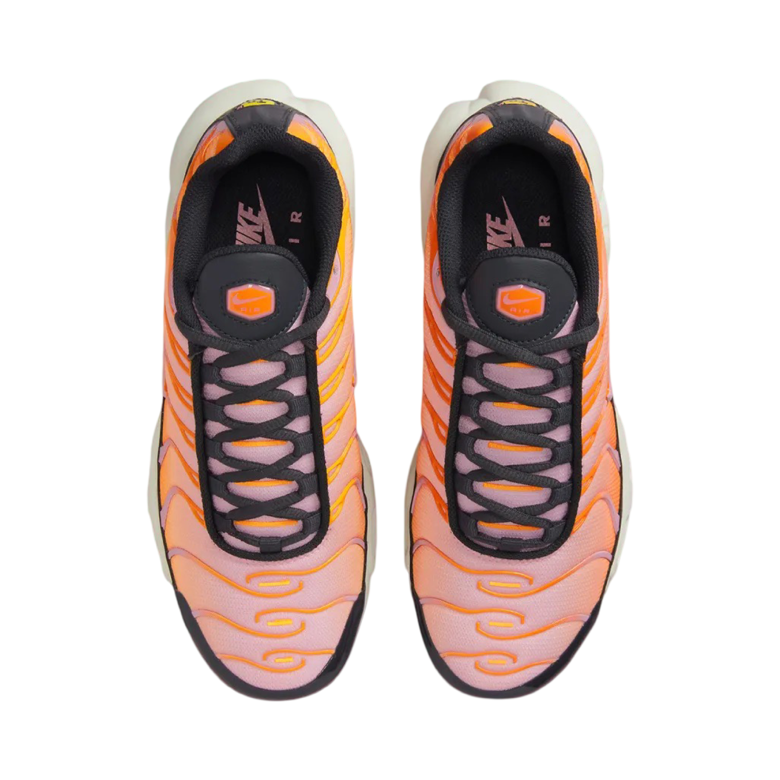Nike Women's Air Max Plus TN Running Shoes - Off Noir/Medium Soft Pink Sherbert - Comfortable & Stylish Sneakers for Running, Gym Workouts & Casual Wear