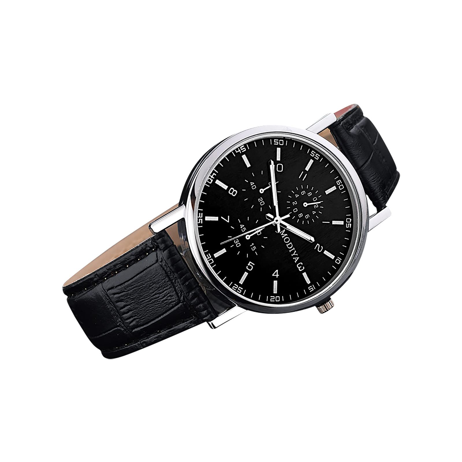 **Dial Men's Classic Roman Numeral Leather Strap Watch - Stylish Gift for Men, Soccer Enthusiasts | Perfect for Casual, Office & Sports Wear**