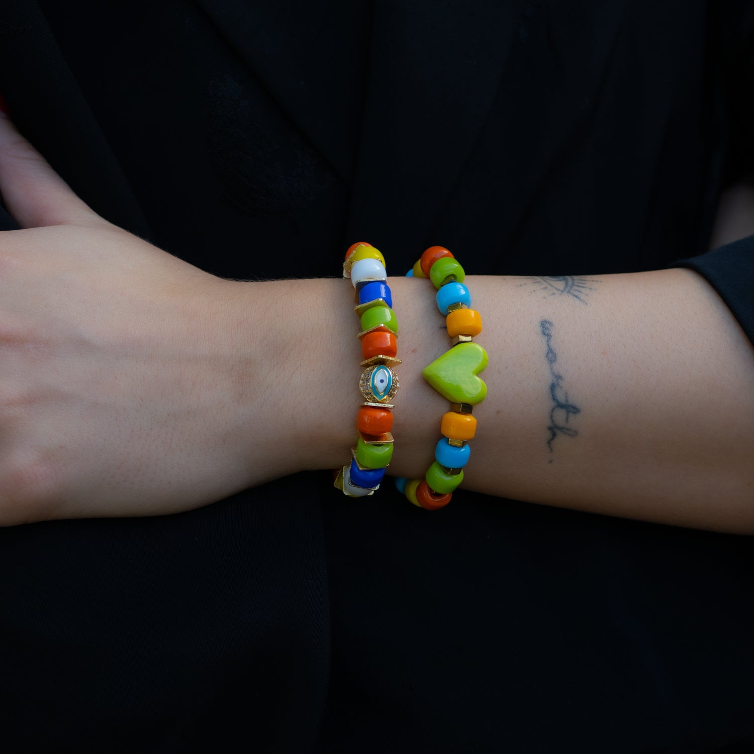 Colorful Harmony Heart Beaded Bracelet for Women - Handmade Bohemian Style Beaded Jewelry Gift for Girlfriend, Wife, Daughter | Perfect for Valentine's Day, Birthday, Anniversary