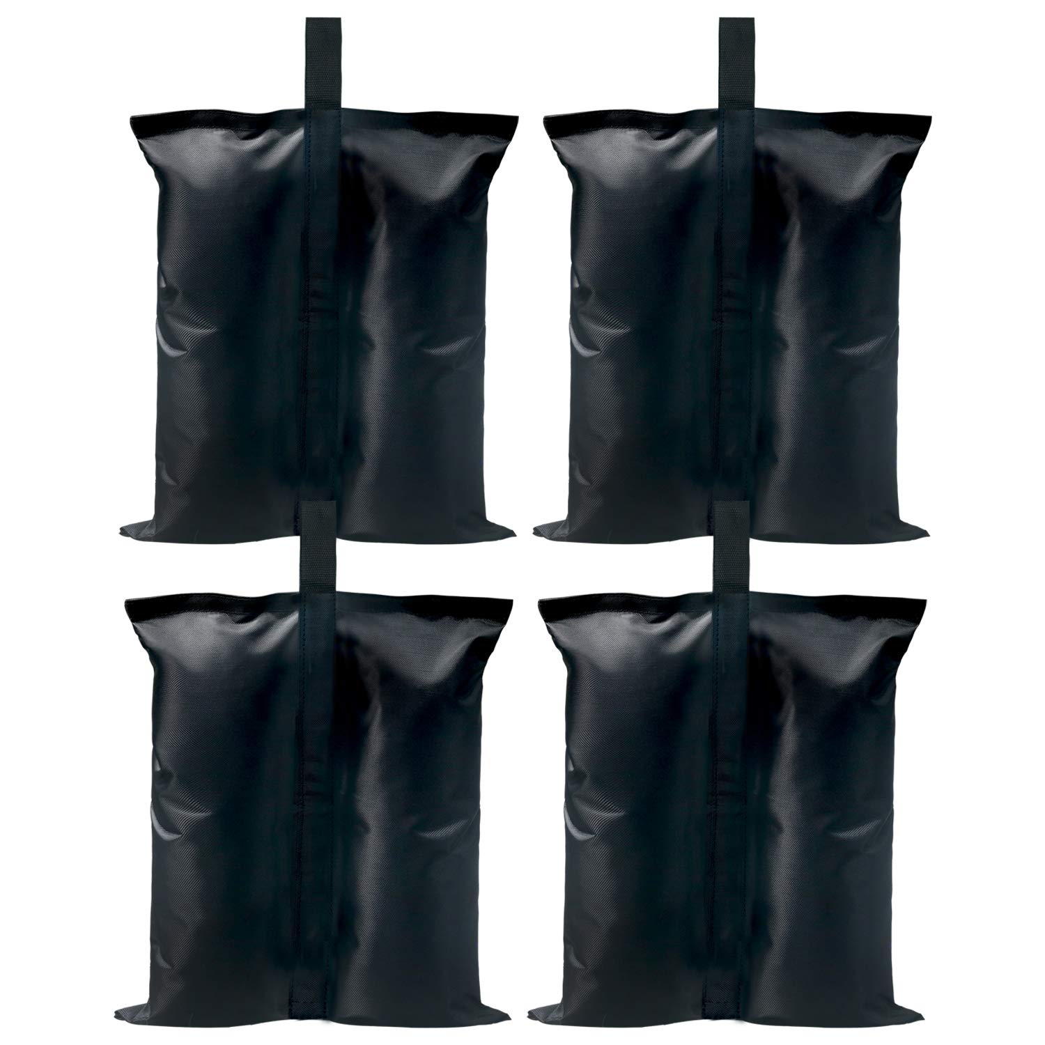ABCCANOPY 150 LBS Gazebo Tent Sand Bags - Heavy Duty Canopy Weights (4-Pack, Black) for Outdoor Events, Camping & Patio Stability