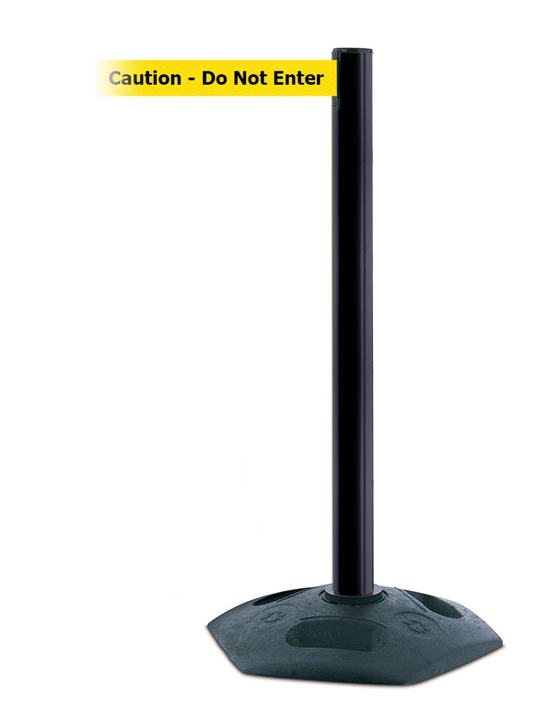Retractable Barrier Post - Adjustable Safety Bollard for Crowd Control & Parking - Perfect for Events, Warehouses, and Driveways