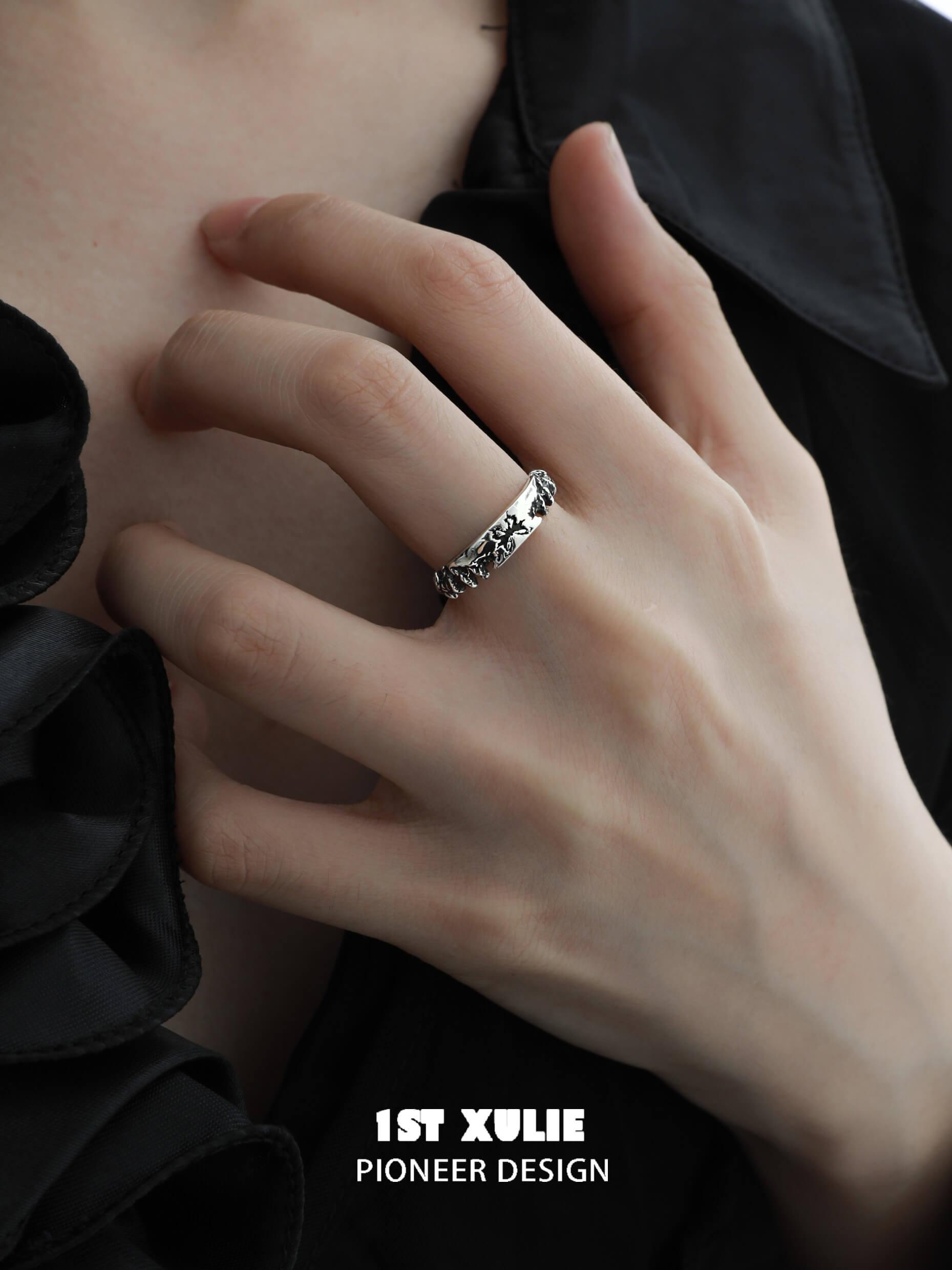 Whiterfly S925 Sterling Silver Butterfly Ring for Women - Elegant Dainty Jewelry Gift for Her - Perfect for Valentine's Day, Anniversary & Everyday Wear