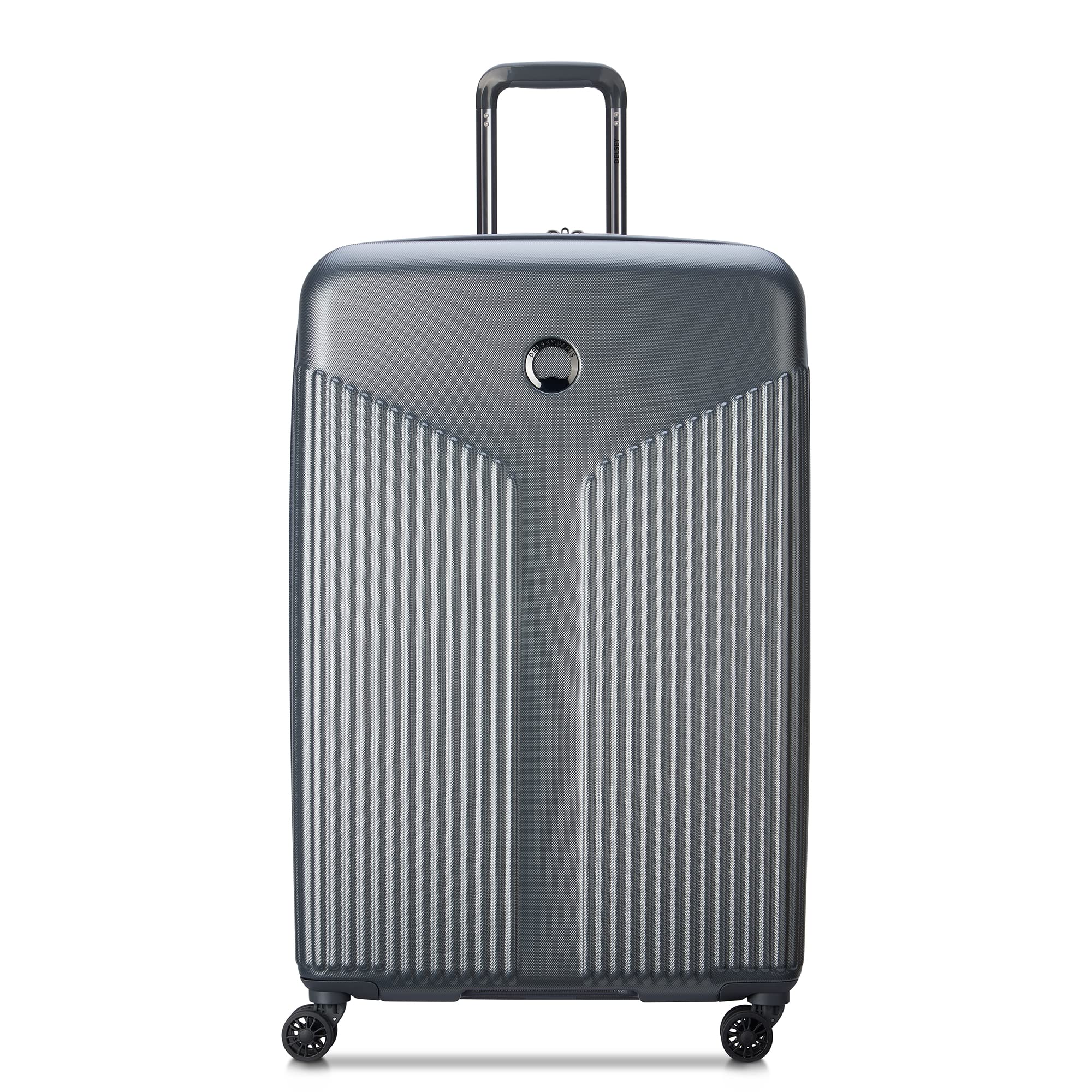 Delsey Paris Comete 3.0 Expandable Hardside Spinner Wheel Luggage - 28 Inch Checked Large Suitcase in Graphite | Perfect for International Travel & Business Trips