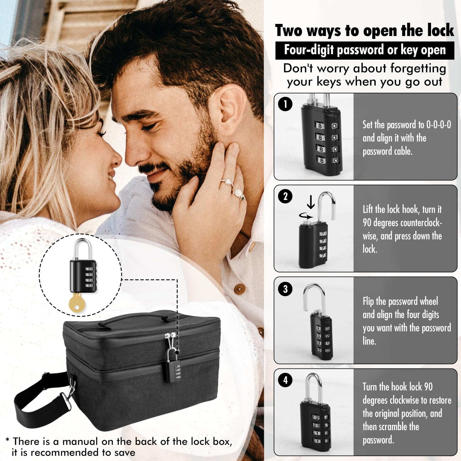 Discreet Lockable Adult Toy Storage Bag - 2pcs Medium (7x9.8 Inch) Microfiber Drawstring Organizer - Perfect for Travel, Home Storage & Discreet Organization