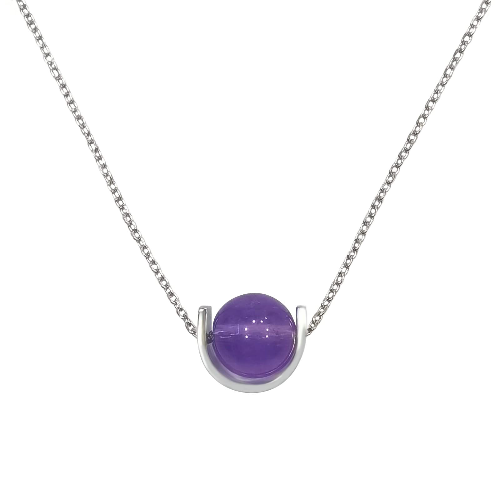 Morchic 925 Sterling Silver Necklace with 12 Zodiac Constellation Gemstones - Elegant Women's Birthday Jewelry Gift for Her | Perfect for Anniversary, Valentine's Day & Special Occasions