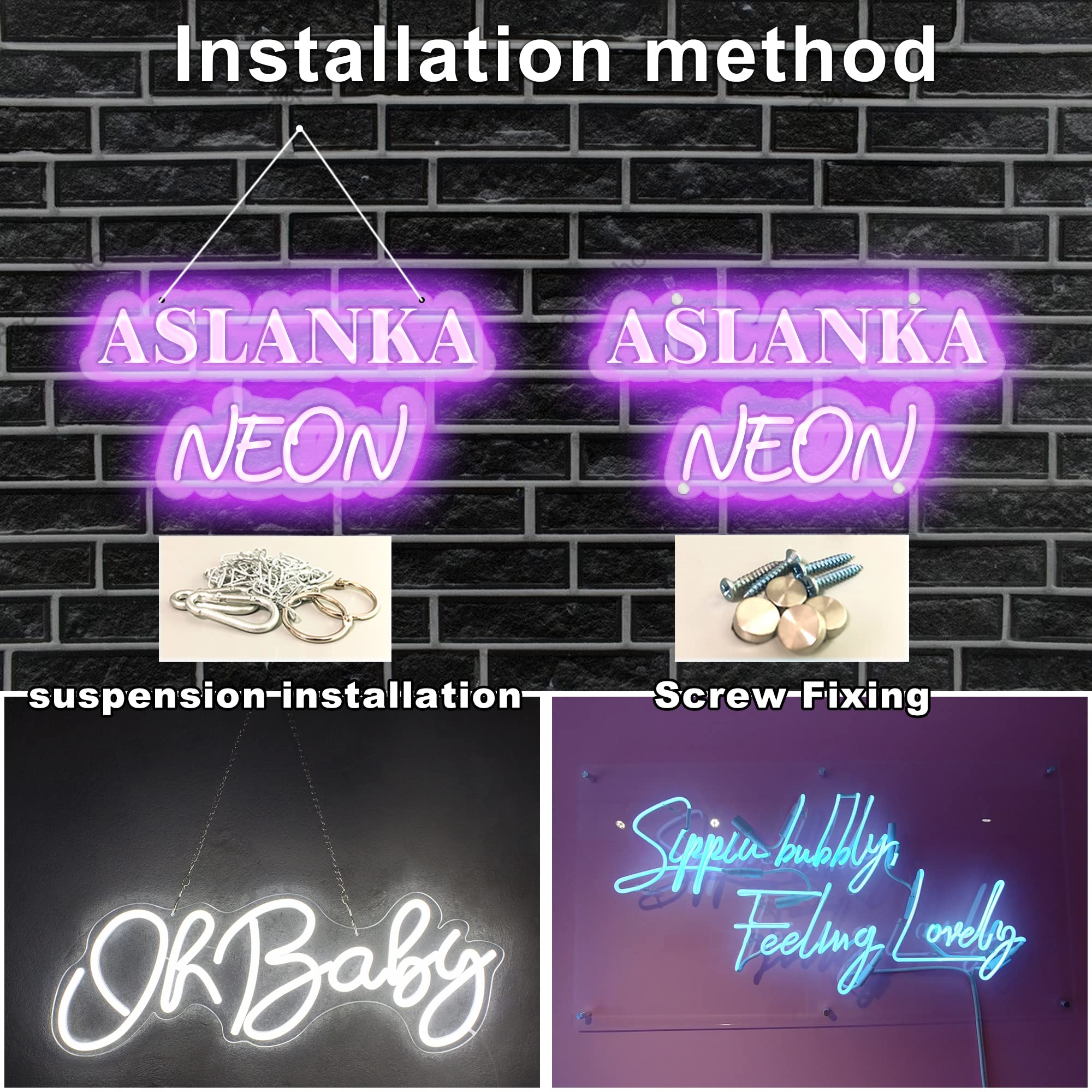 Custom LED Neon Sign - Personalized Dimmable Wall Decor for Bedroom, Home, Party, Wedding, Christmas & Birthday Gifts | 40