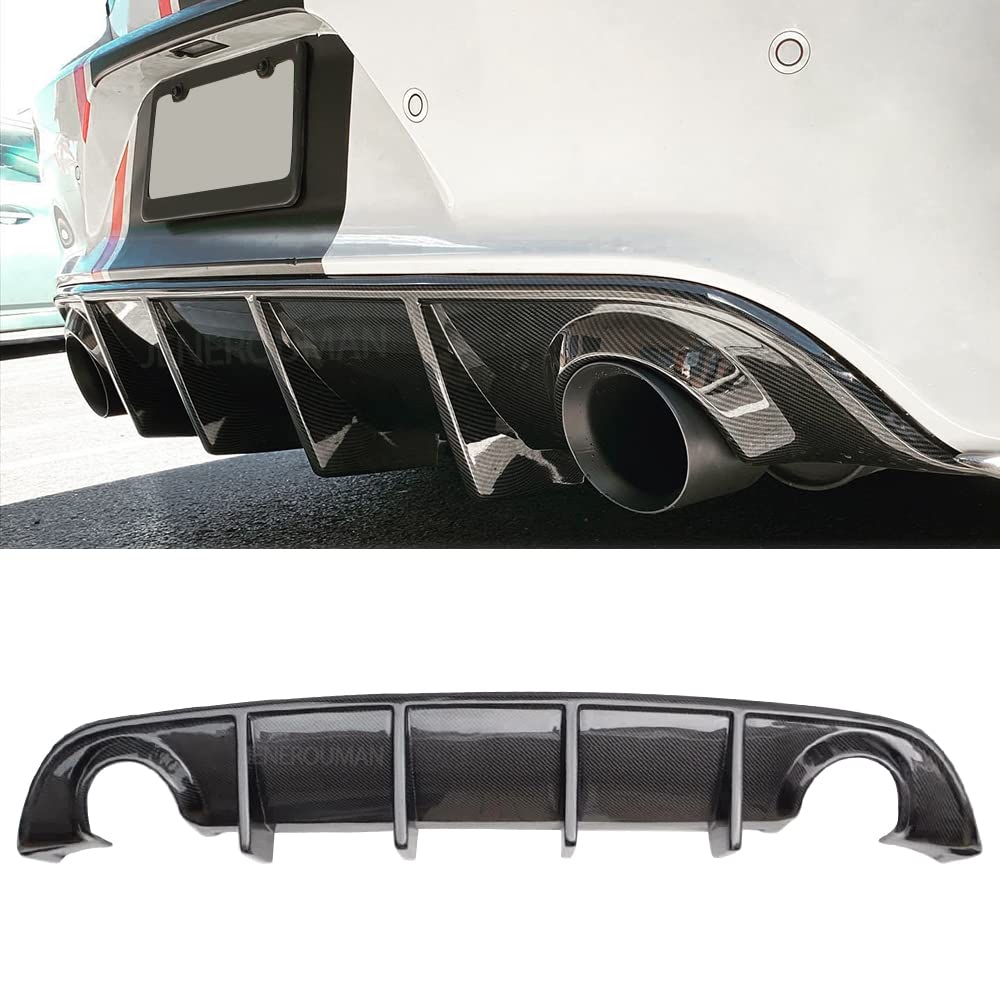 Carbon Fiber Rear Bumper Diffuser for 2015-2024 Dodge Charger SRT/GT/Scat Pack/Daytona/R/T - Aggressive Styling & Enhanced Aerodynamics | Perfect for Car Shows, Racing Events & Street Performance Upgrades