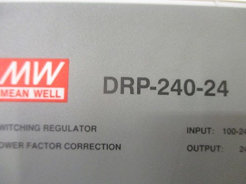 Mean Well DRP-240-24 240W 24V 10A AC to DC Power Supply - Industrial, LED Lighting, CCTV Security System Power Source