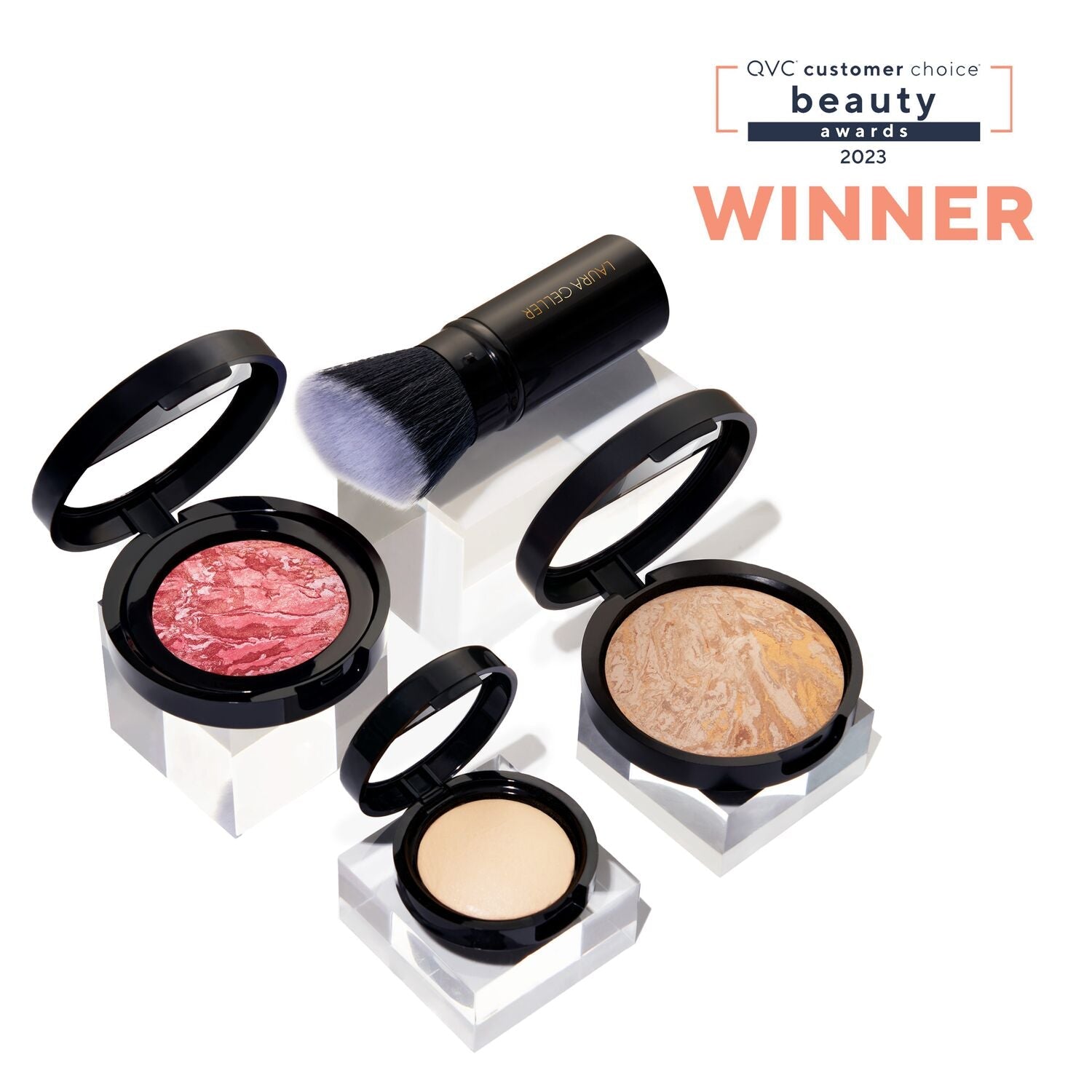 Laura's Daily Routine: Natural Finish Full Face Makeup Kit (4 PC) - Perfect for Everyday Glam & On-the-Go Touch Ups