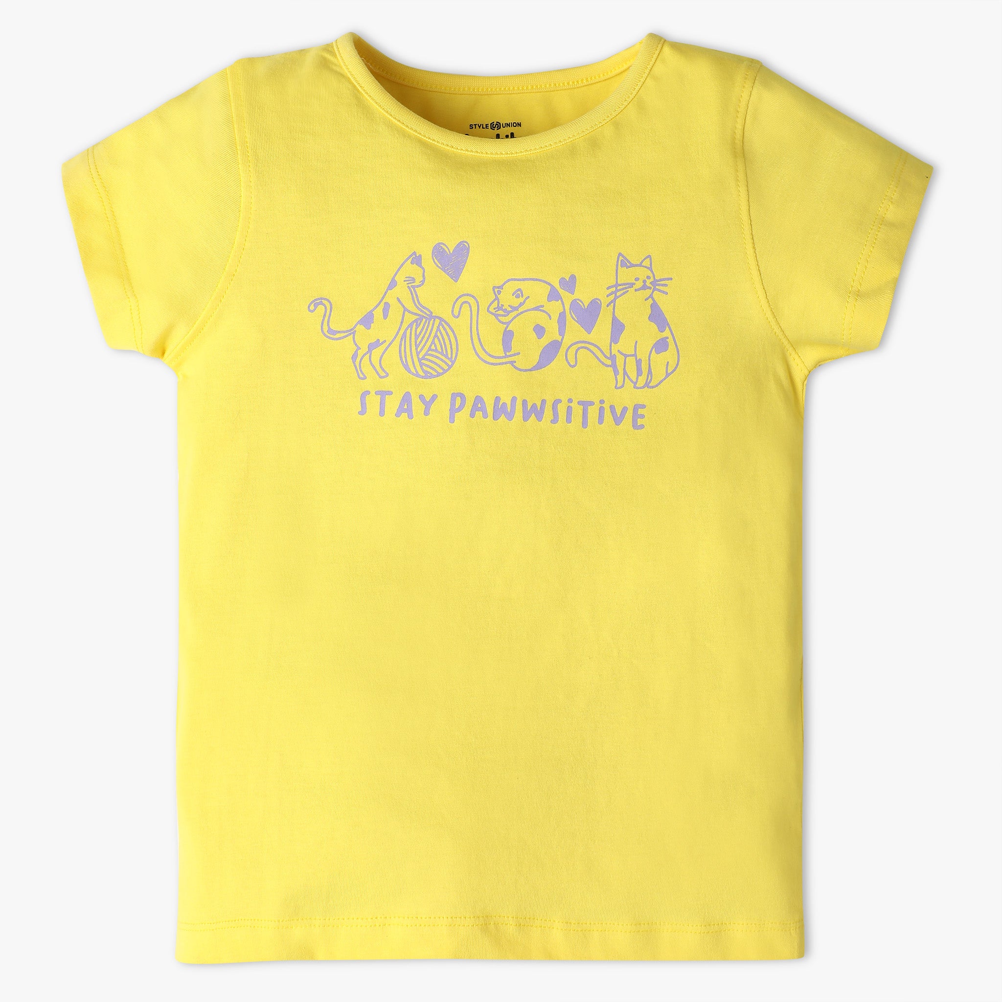 Girls Crew Neck Fun Playtime Graphic T-Shirt - Cute Casual Tee for Kids, Playdates & Everyday Wear