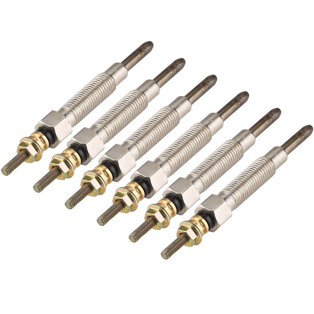 KIMISS 6pcs Iron Diesel Heater Glow Plugs for Nissan Patrol Y60 4.2L - High Performance Spark Plugs for Cold Weather Starts & Off-Road Adventures