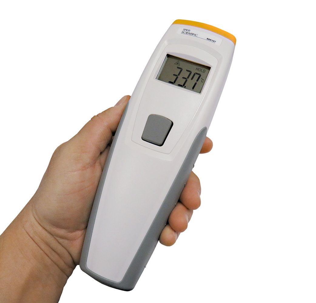 Rugged No-Touch Infrared Thermometer - 12:1 Distance Ratio, Measures Up to 999°F - Perfect for Industrial, Kitchen & Home Safety Use