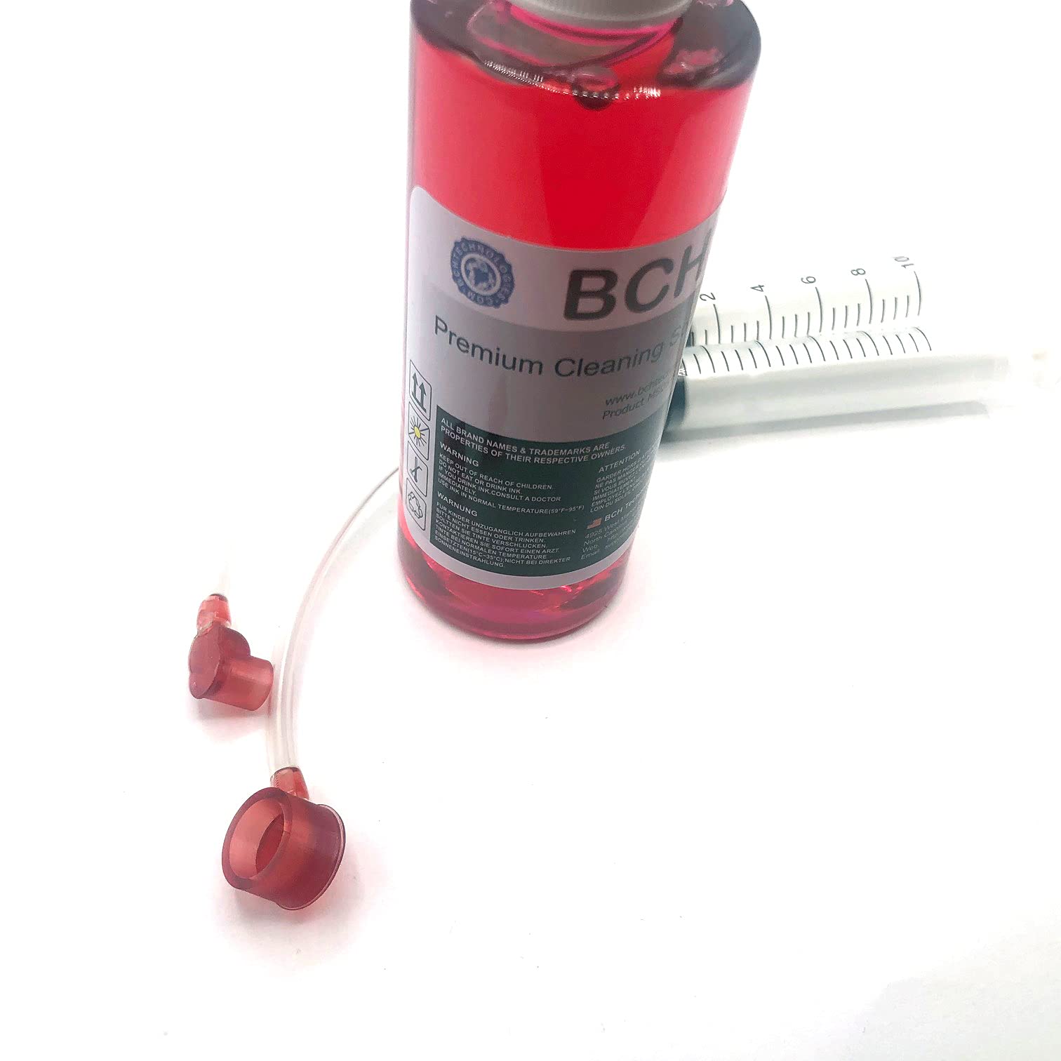 BCH Printhead Cleaning Kit for HP 564 910 920 934 935 Printheads – MaxStrength RED 120ml Inkjet Printer Cleaner Solution – Restores Clogged Nozzles & Improves Print Quality for Home & Office Use