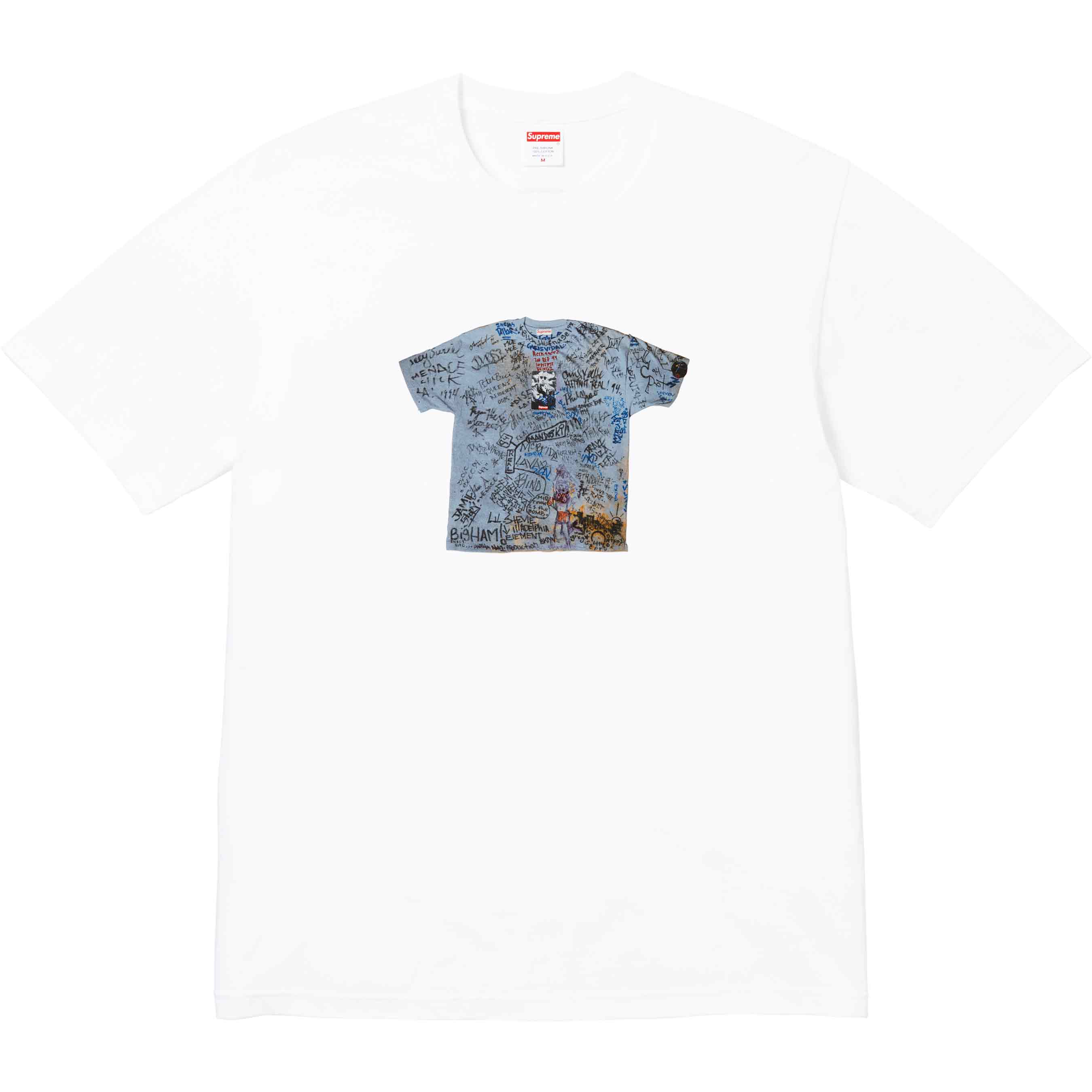 Supreme First Tee White T-Shirt - Men's Streetwear Cotton Crewneck Top for Casual Wear & Urban Fashion
