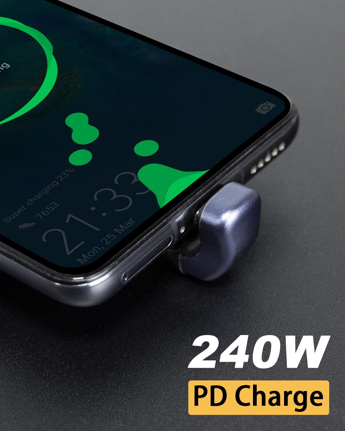 Poyiccot 5inch USB C Cable 240W Fast Charging, U-Shape 180 Degree USB C to C Cable 40Gbps, Flat & Flexible PD 3.1 Thunderbolt 4 Compatible for iPhone 15 Pro/Max, MacBook, iPad, External SSD, Docking Station - Perfect for Home, Office & Travel Charging