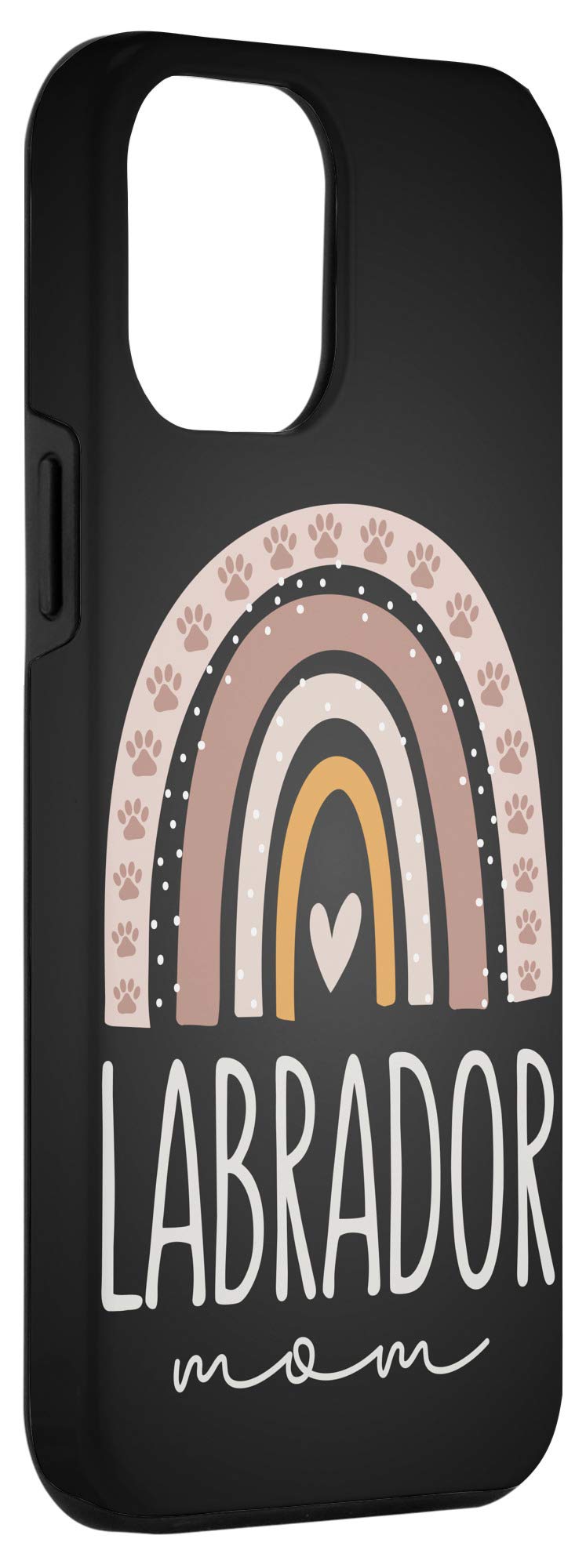 iPhone 12 Pro Max Case - Cute Labrador Mom Design with Rainbow Paws | Perfect Gift for Dog Lovers | Durable Protective Cover for Everyday Use & Special Occasions