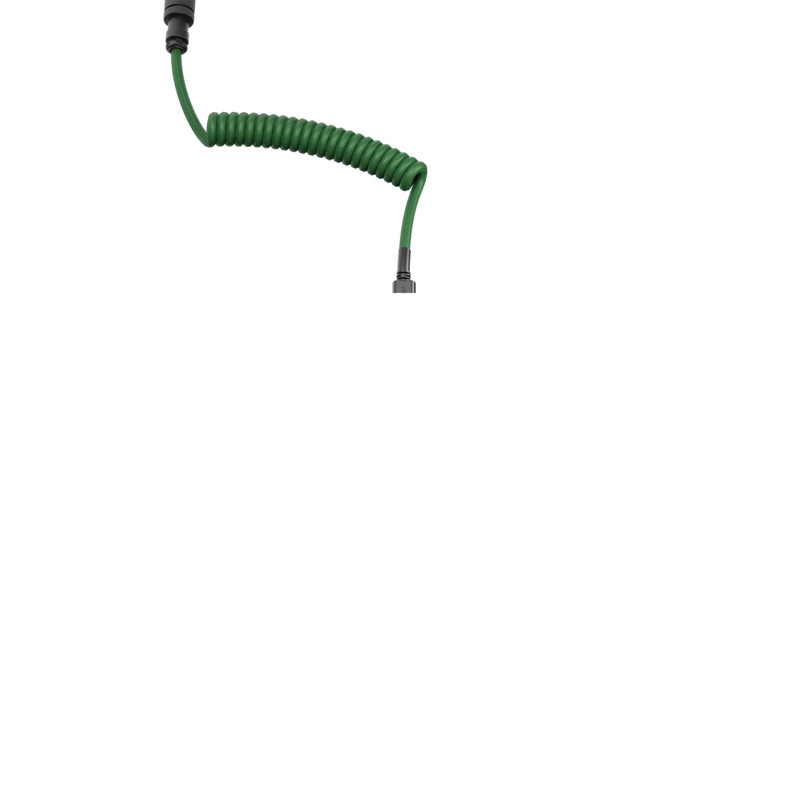 Glorious Coiled Cable - Premium Braided USB Cable in Forest Green - Perfect for Gaming, Office & Travel Accessories