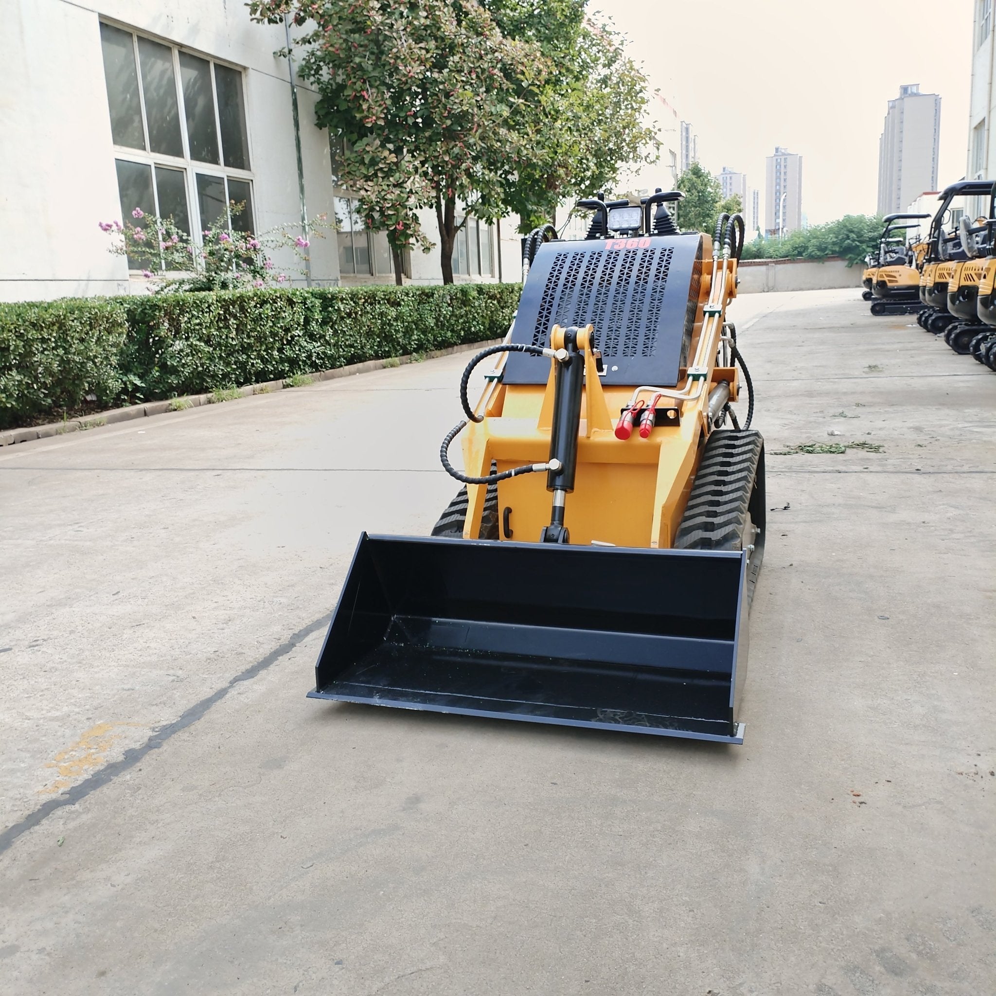 Heavy Duty Mini Skid Steer Tracked Compact Loader - T380 & T460 Models for Construction, Landscaping & Farm Work | Durable Compact Loader for Tight Spaces & Rough Terrain