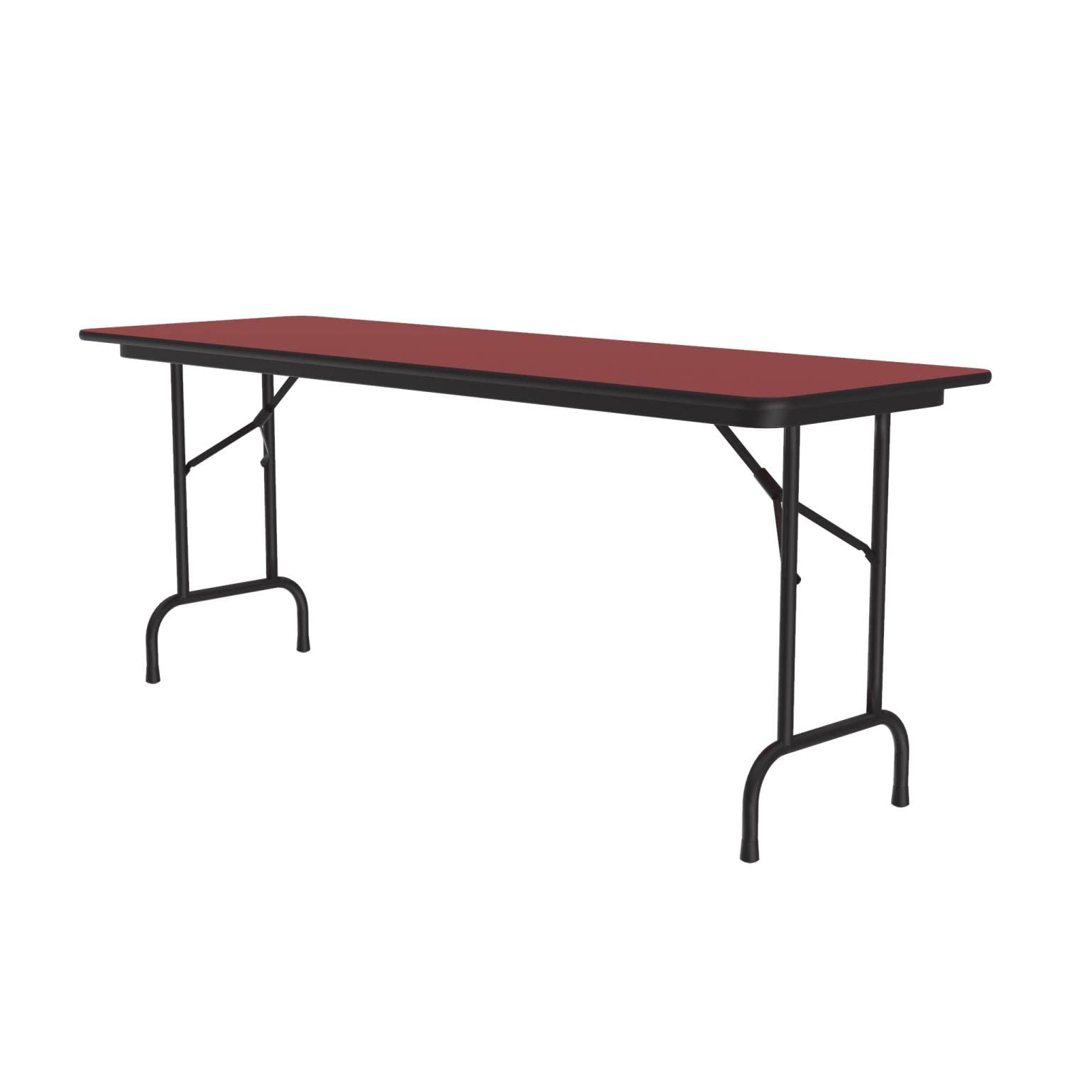 Heavy Duty Folding Table 6ft - Red Portable Workbench for Camping, Parties & Outdoor Events (24