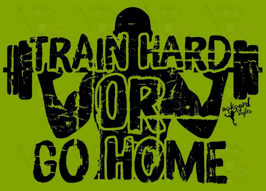 Funny Gym T-Shirt - Train Hard or Go Home Motivational Workout Shirt for Men & Women | Perfect for Gym, Fitness Training & Weightlifting | Includes Free Bookmark