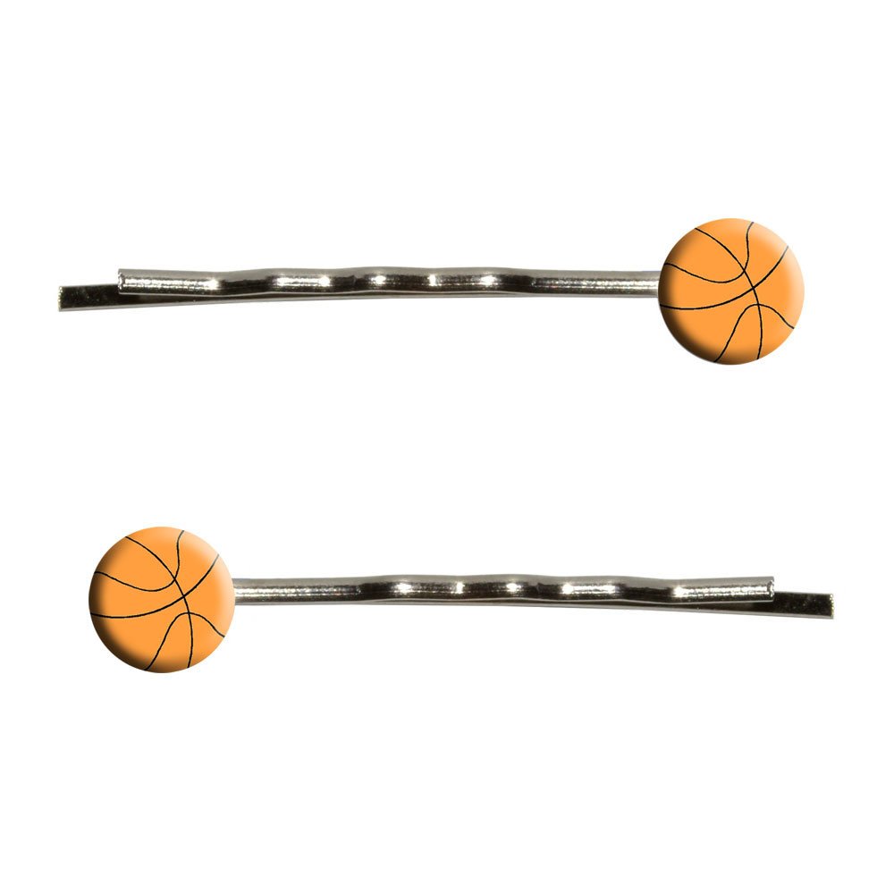 Basketball Bobby Pins - Non-Slip Hair Barrettes & Styling Clips for Sports, Cheerleading, and Game Day Hairstyles - Perfect for Athletes and Fans