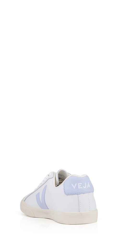 Esplar White Leather Sneakers for Women - Classic Comfortable Casual Shoes for Walking, Work & Everyday Wear