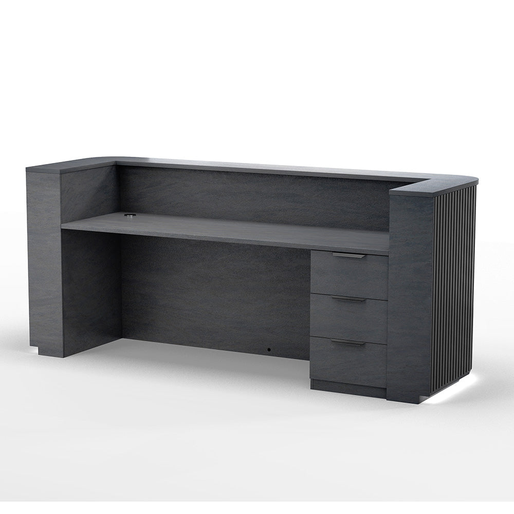 HALO Black Drawer Filing Pedestal Cabinet - Office Storage Organizer for Files, Documents & Supplies | Perfect for Home Office, Corporate Workspace & School Use
