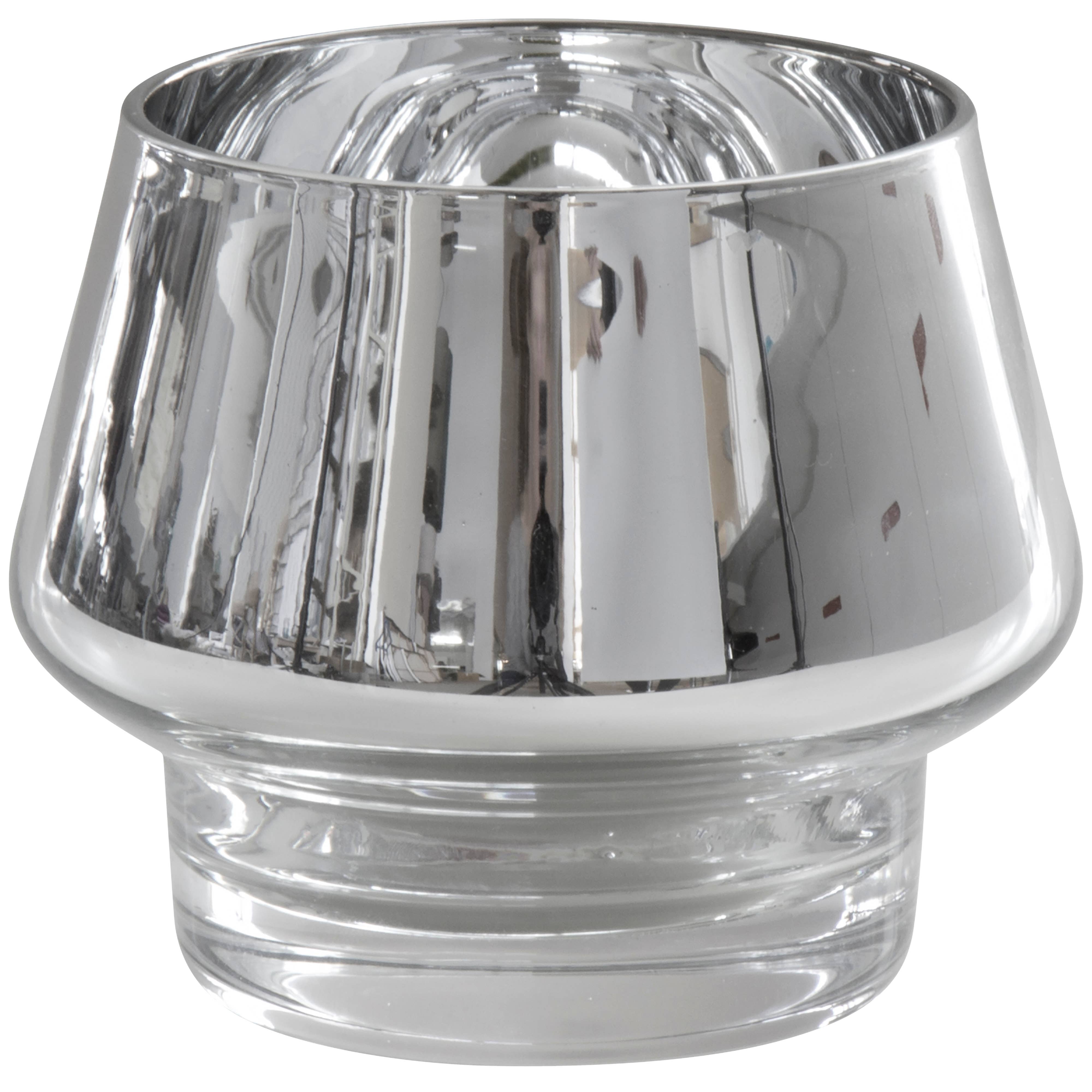 Silver Footed Votive Candle Holder - Elegant Home Decor for Weddings, Parties & Romantic Ambiance