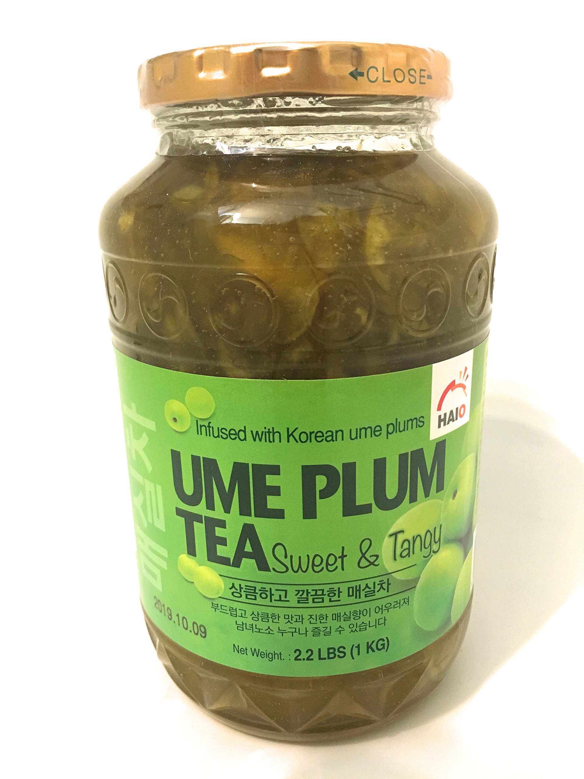 Haioreum Korean Ume Plum Tea - Sweet & Tangy Flavor, Infused with Authentic Korean Ume Plums - 2.2 lb (1 kg) Pack - Perfect for Iced Tea, Cocktails & Relaxing Afternoon Tea Time