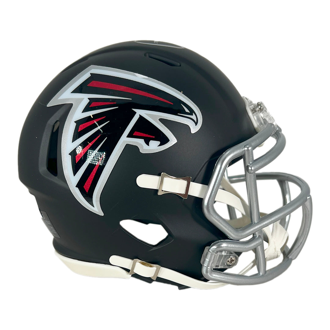 Authentic Andre Rison Autographed Atlanta Falcons Mini Speed Football Helmet - Beckett Certified Collectible - Perfect for NFL Memorabilia Displays & Fan Cave Decor