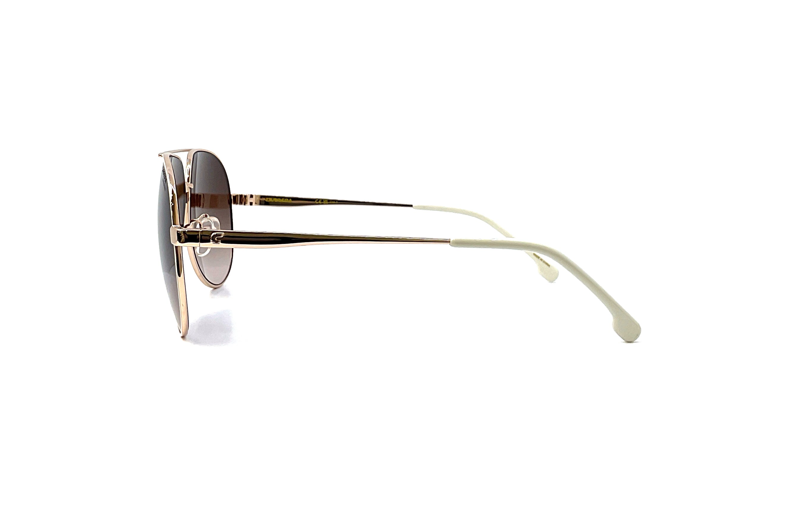 Carrera 3005/S Aviator Sunglasses - White Copper Gold Frame & Lens - UV Protection for Men & Women - Perfect for Driving, Travel, and Outdoor Activities