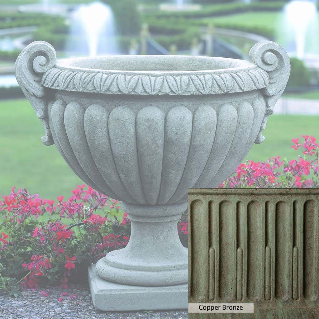 Campania International Longwood Volute Handle Urn - Elegant Garden Planter for Outdoor Decor, Patio, and Landscape Design