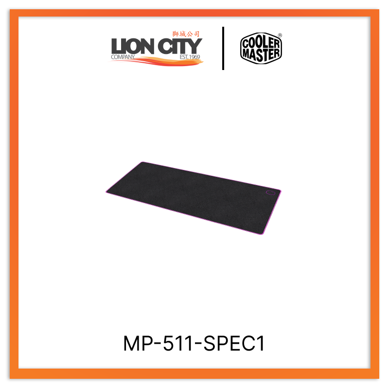 Cooler Master MP511 XL Speed Gaming Mouse Pad - Large Non-Slip Surface for Esports & PC Gaming - Perfect for FPS, MOBA & Office Work (Purple)