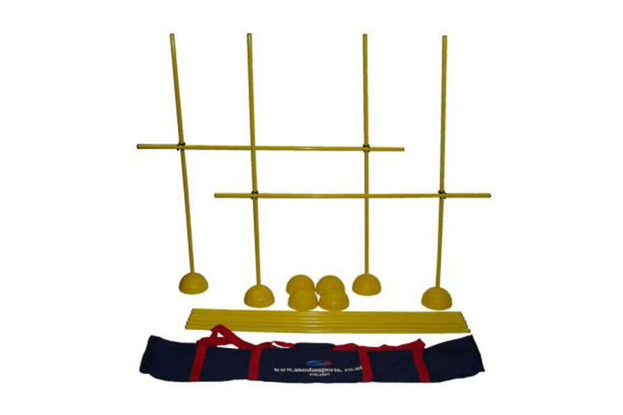 Warrior Agility Slalom Training Cones & Poles Set - Perfect for Speed Drills, Soccer Practice, and Fitness Training