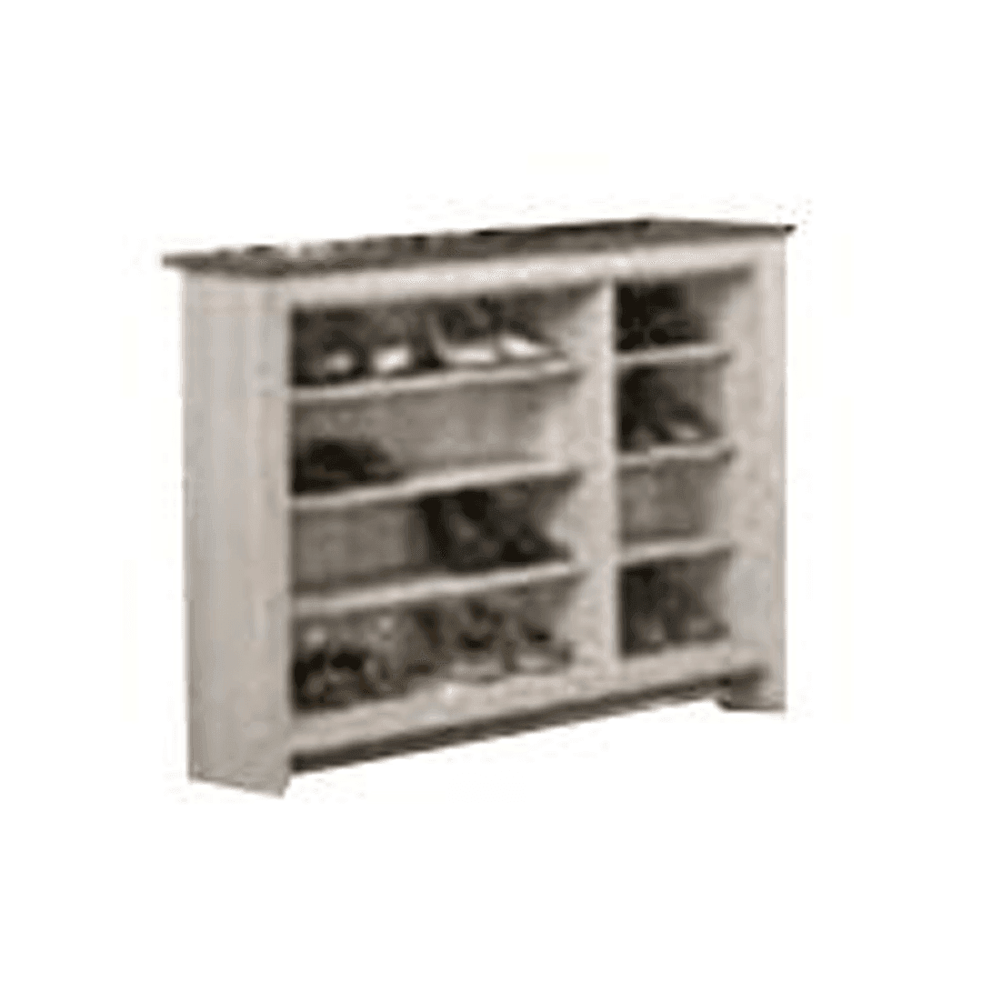 Dutton 3-Door Rustic Shoe Cabinet - Solid Wood Entryway Storage Organizer for Shoes, Boots & Accessories | Perfect for Hallway, Mudroom & Small Space Organization