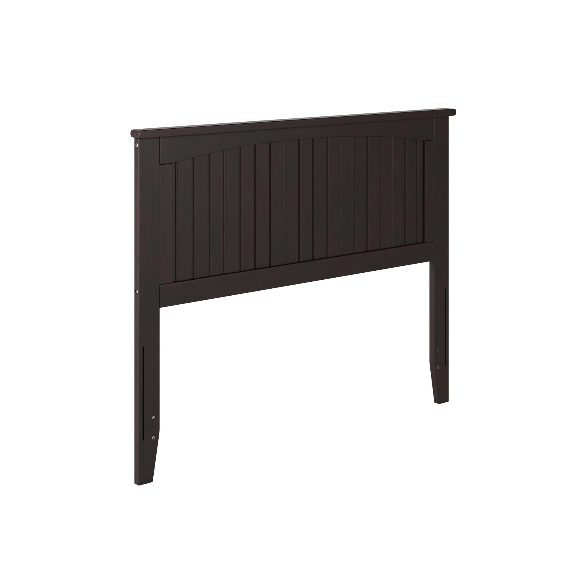 AFI Nantucket Full Size Headboard with USB Turbo Charger - Espresso Brown Wooden Bed Frame Headboard for Master Bedroom, Guest Room & Coastal Style Home Decor