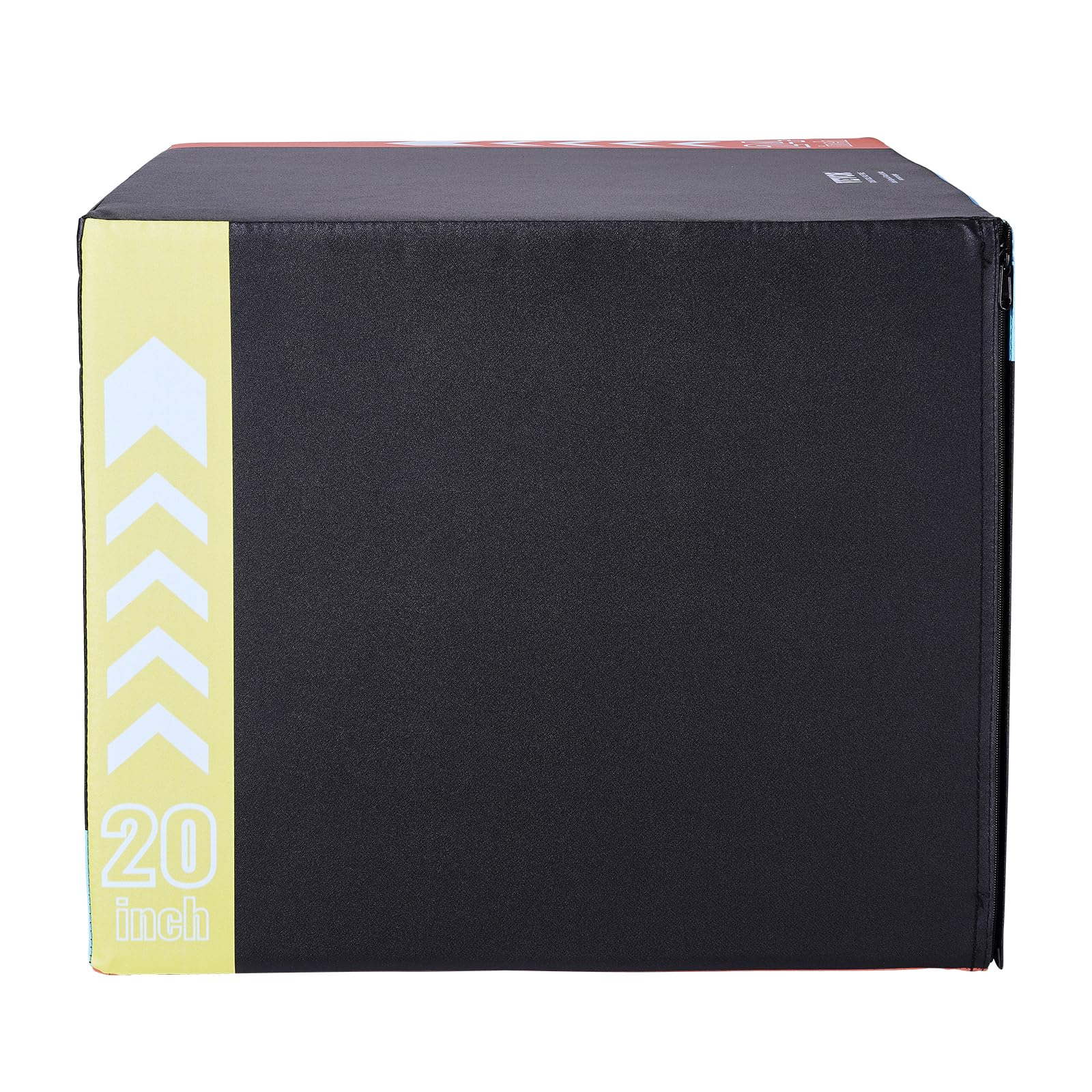 VEVOR 3-in-1 Plyometric Jump Box - 30/24/20 Inch Anti-Slip Fitness Platform for CrossFit, Home Gym & Strength Training | Agility Training Equipment for Box Jumps, Step Ups & Conditioning Workouts (Black)