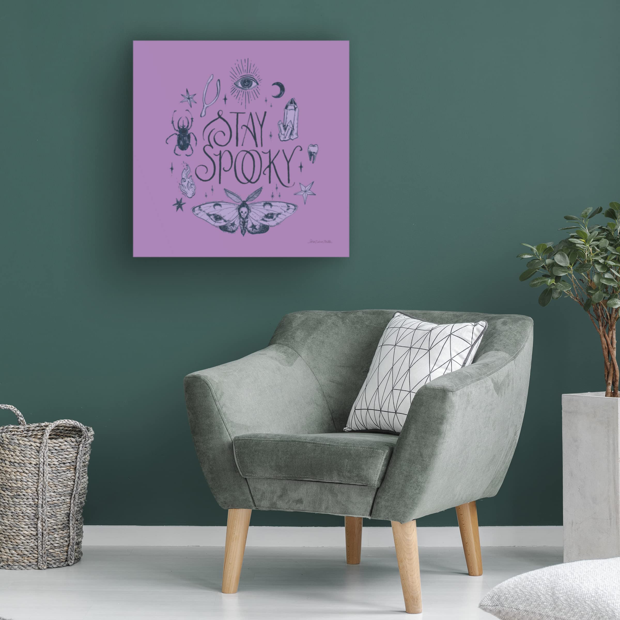 Trademark Fine Art 'Something Wicked III' by Sara Zieve Miller - 24x24 Canvas Wall Art Print - Modern Home Decor for Living Room, Bedroom & Office