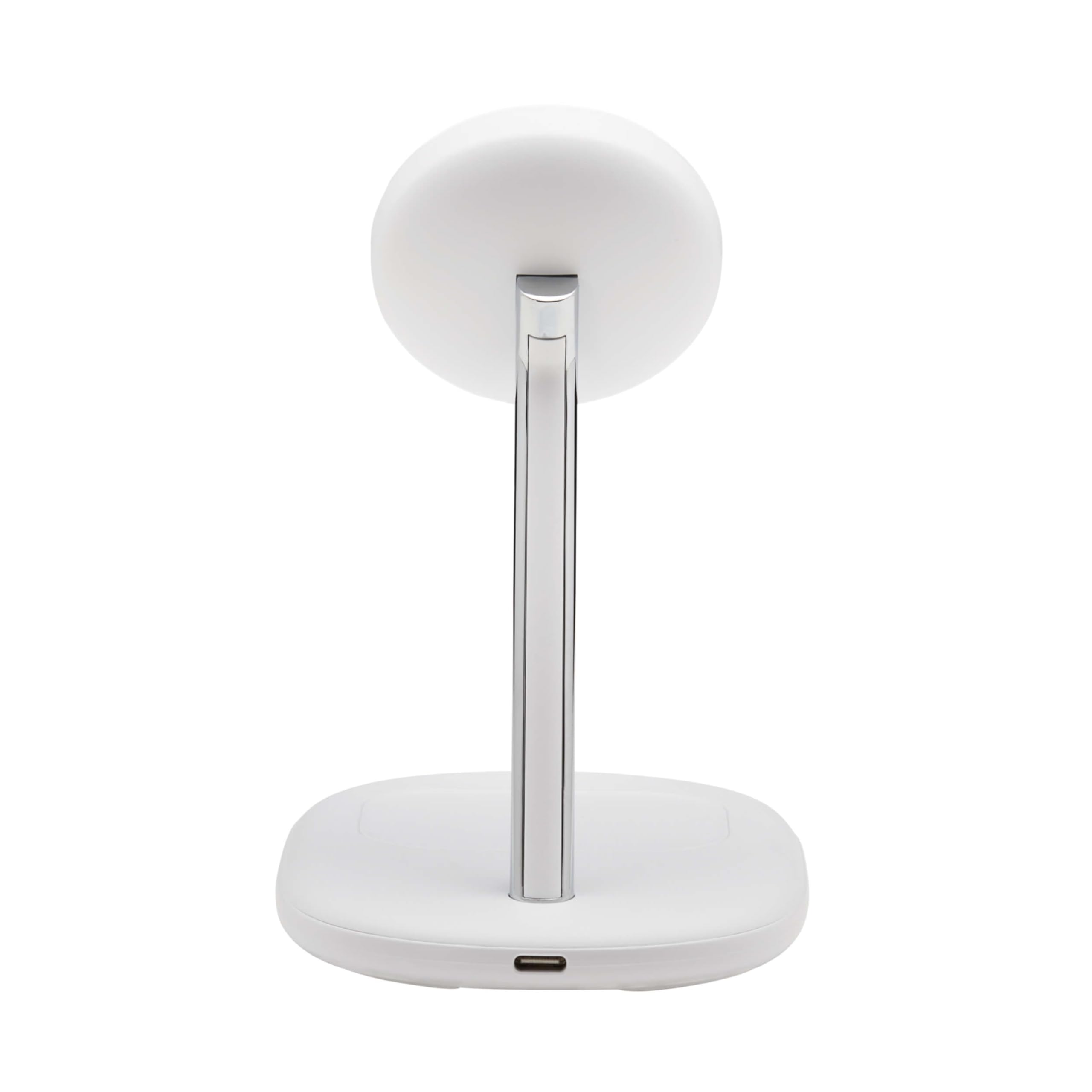 Eaton Tripp Lite 20W Magnetic Wireless Charger Stand - MFi Certified MagSafe Charging for iPhone 14/13/12 & AirPods - Adjustable Phone Stand with 3ft Cable - White (U280MS-2N1-WH) | Perfect for Office, Bedside & Travel Charging