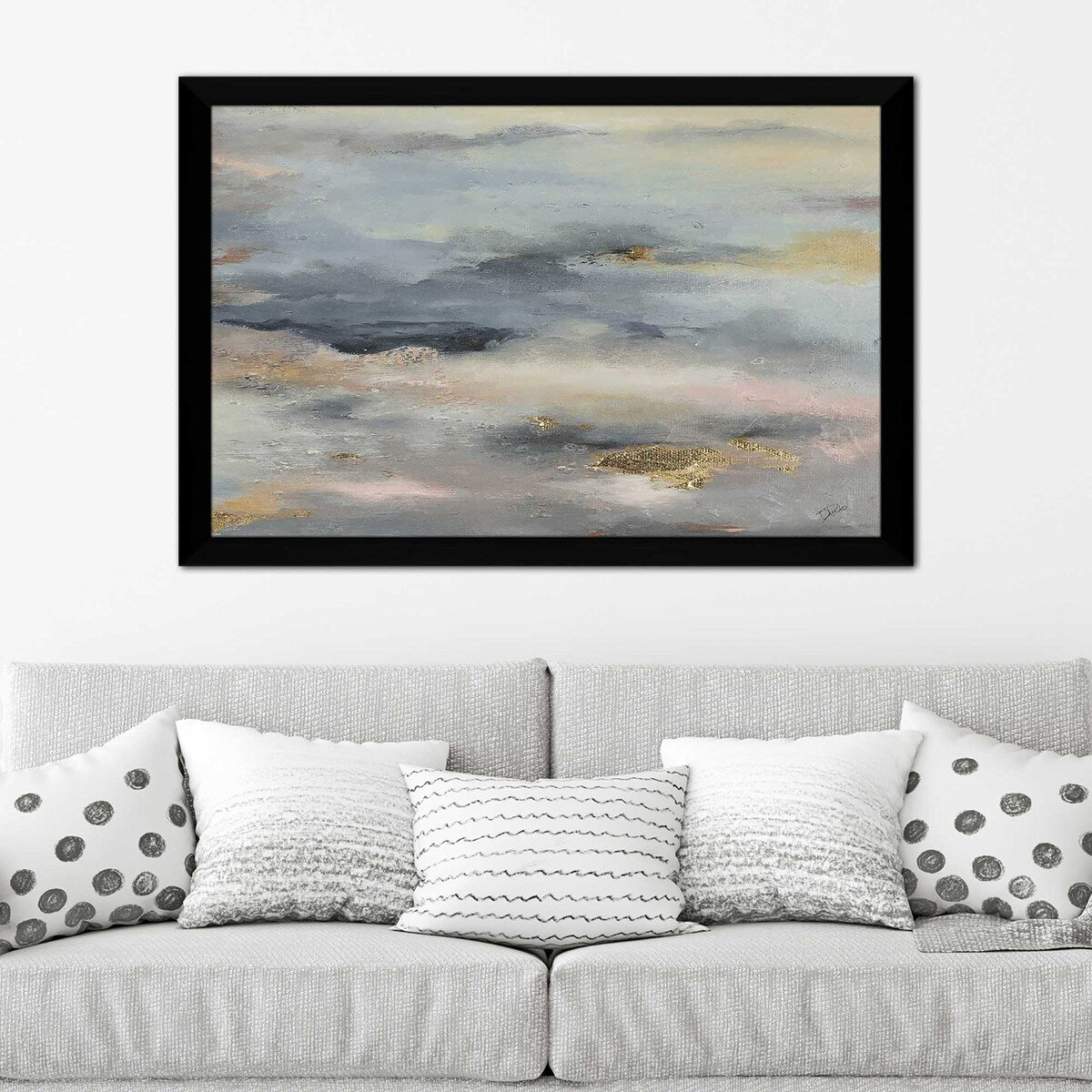 Modern Horizontal Acrylic Print - Glow in The Dark Wall Art for Bedroom, Living Room & Office Decor