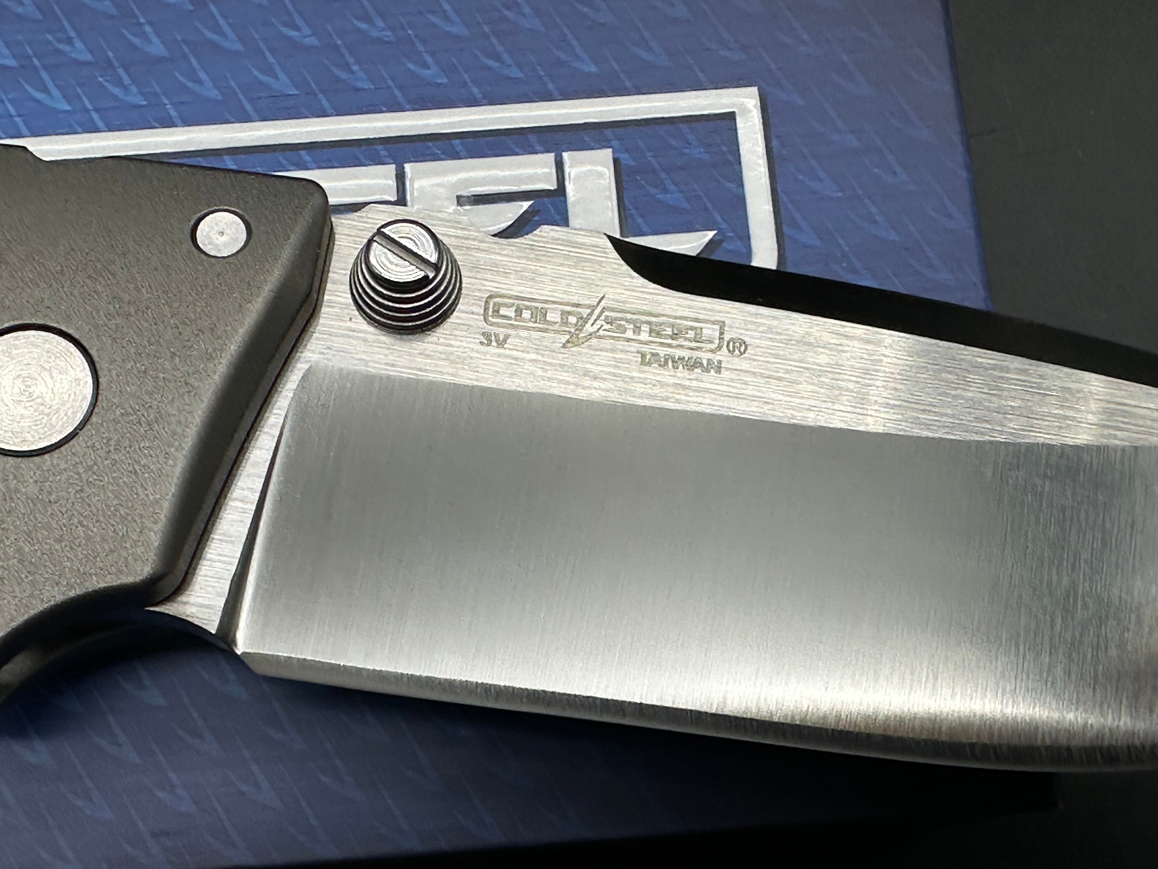 Cold Steel AD-10 Limited Edition Titanium Folding Knife - CPM 3V Satin Blade for Outdoor Camping, Hunting & Survival Gear