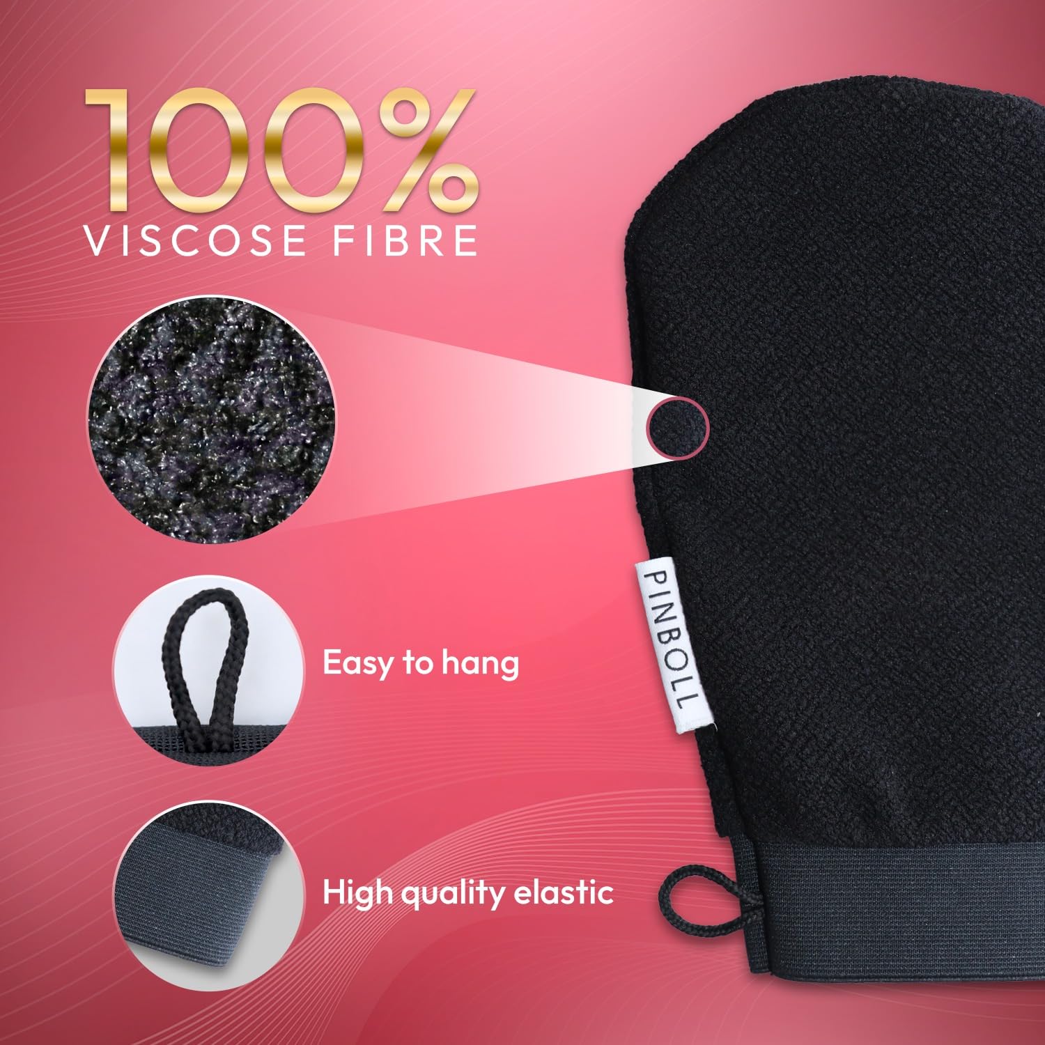 Exfoliating Gloves for Dead Skin Removal - Loofah Bath Gloves for Smooth & Even Skin | Breathable Viscose Fiber Exfoliator (2-Pack) | Ideal for Shower, Spa & Dry Brushing | Men & Women Body Scrub Gloves