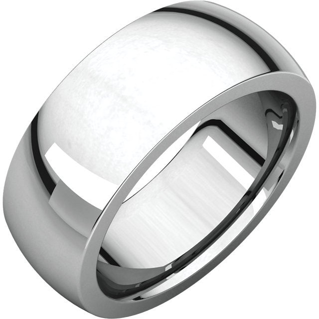 8mm Platinum Men's Comfort Fit Wedding Band Ring - Durable & Hypoallergenic for Everyday Wear & Special Occasions