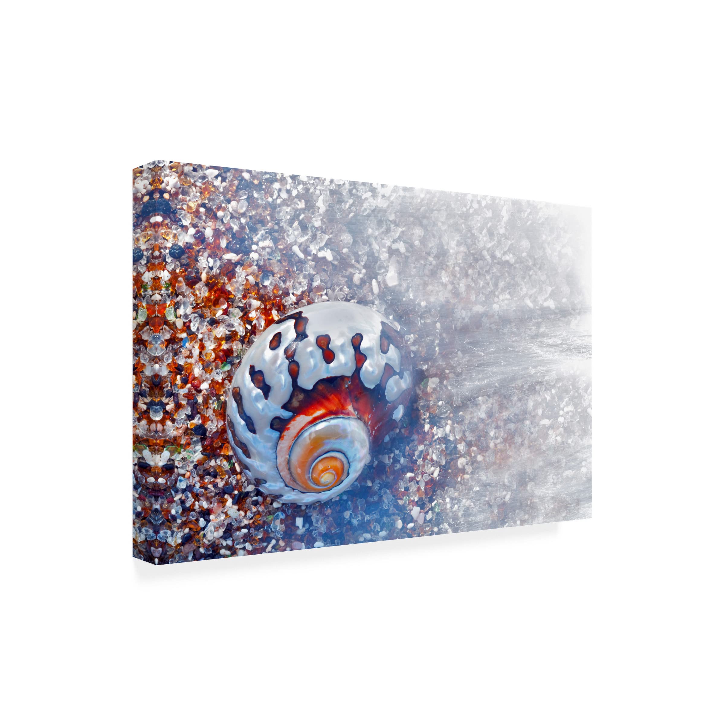 Dennis Frates Beach Treasures 3 Canvas Wall Art Print - Coastal Decor for Living Room, Bedroom & Office - Seascape Painting for Beach House & Nautical Theme Interiors