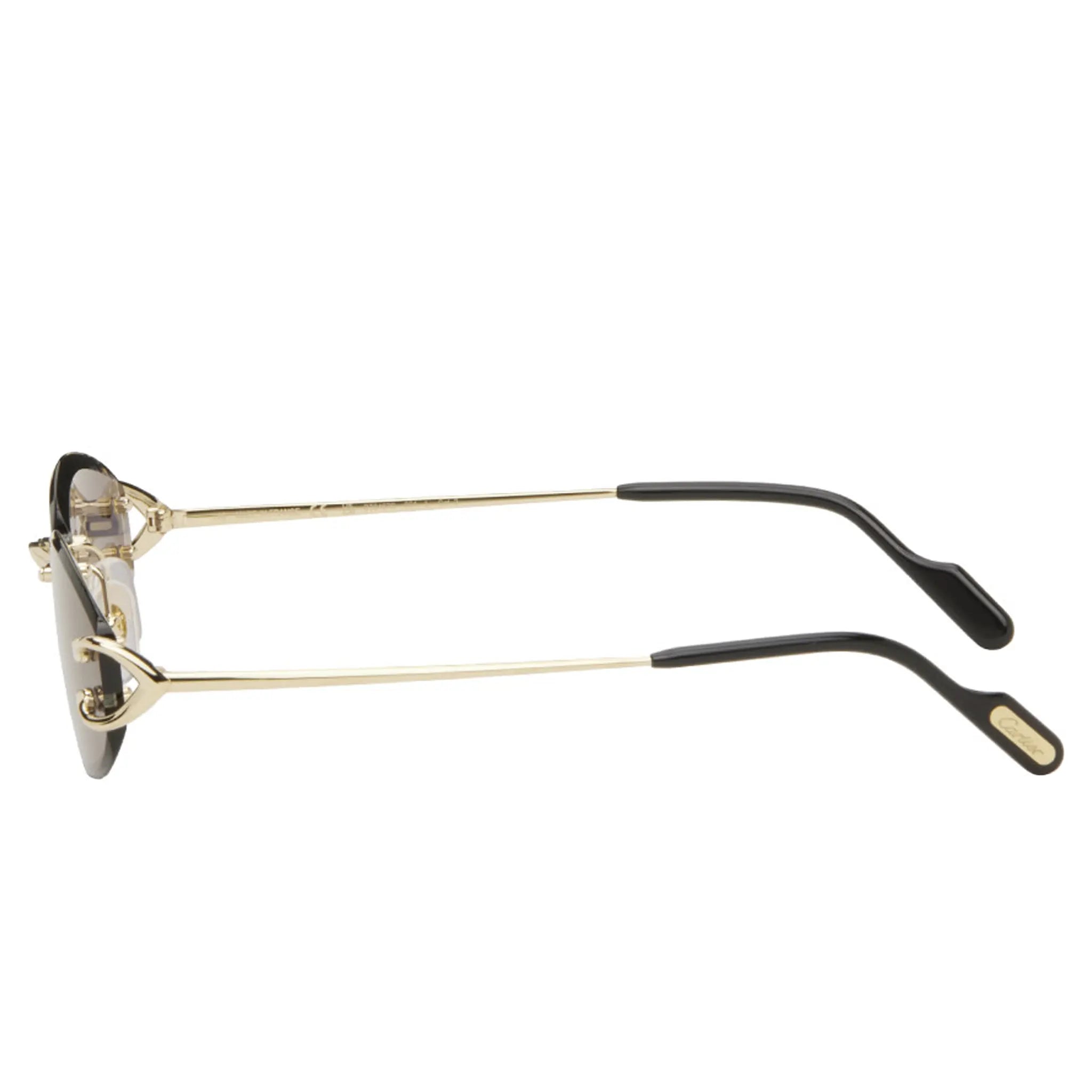 Cartier CT0467S 001 Gold Grey Polarized Sunglasses for Women - Luxury Designer Shades for Driving, Beach & Outdoor Fashion