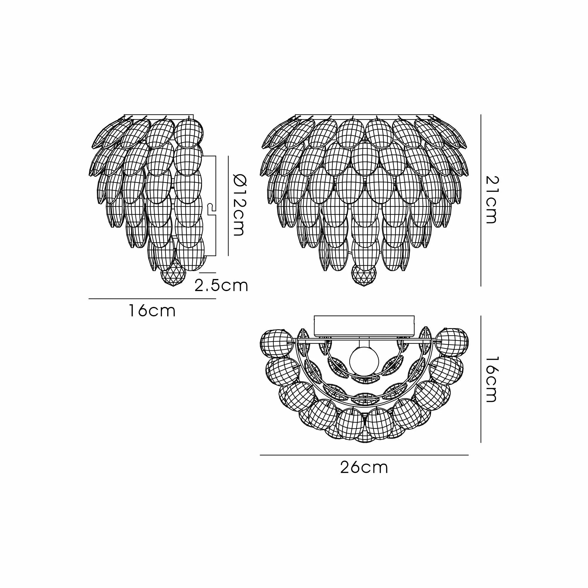 Consten E14 Wall Lamp - Modern LED Sconce Light for Bedroom, Living Room & Hallway - Dimmable Indoor Lighting Fixture