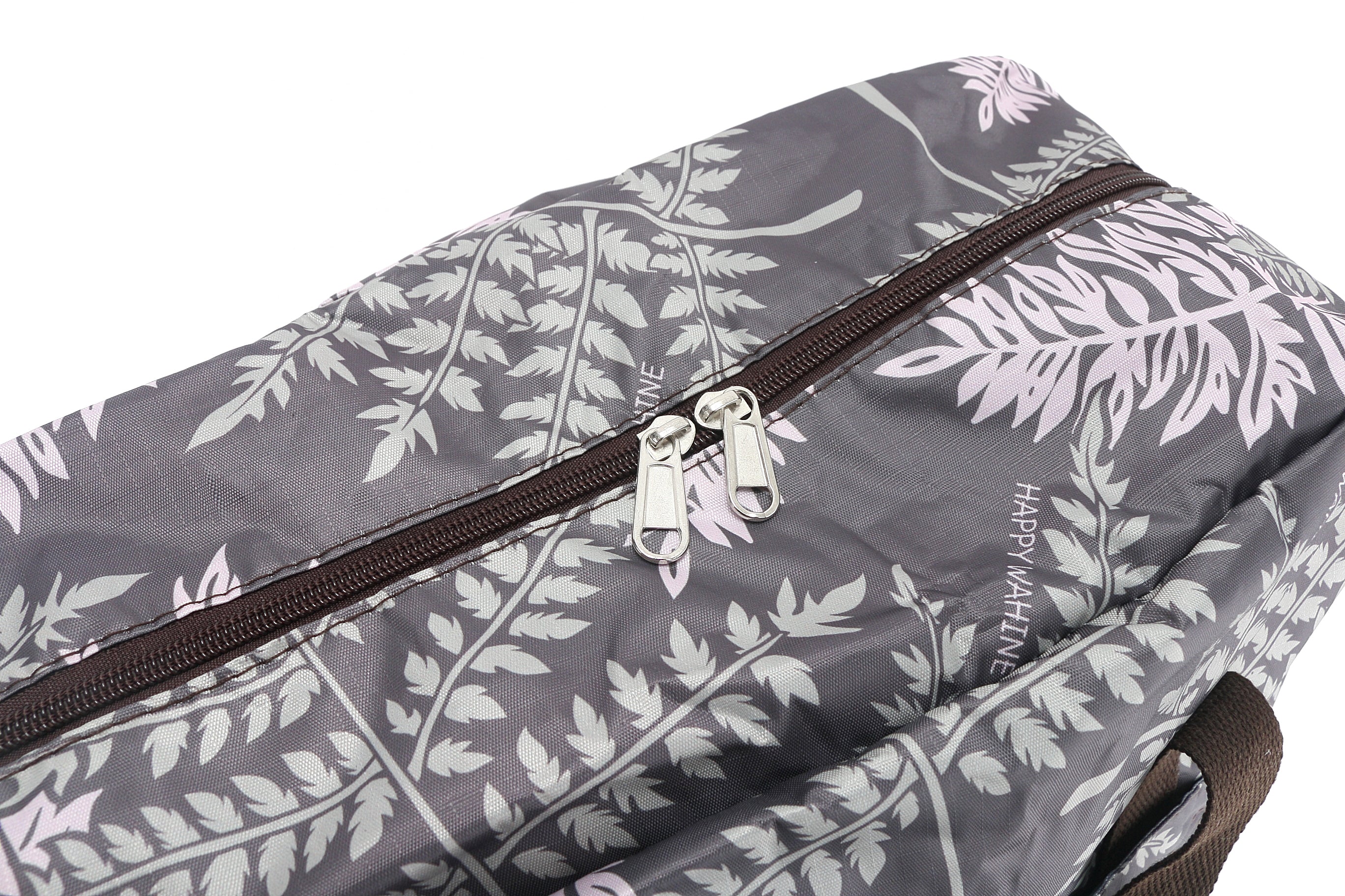 Foldable Duffle Bag for Travel & Gym - Sophie Fern Brown Water-Resistant Carry-On Luggage - Perfect for Weekend Trips, Sports & Outdoor Adventures