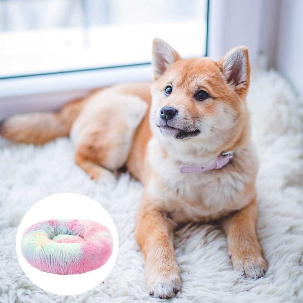 Balacoo Small & Medium Dog Bed - 1pc Faux Fur Pet Bed for Dogs, Calming Couch Cushion with Hairy Design - Perfect for Living Room, Bedroom & Pet Travel