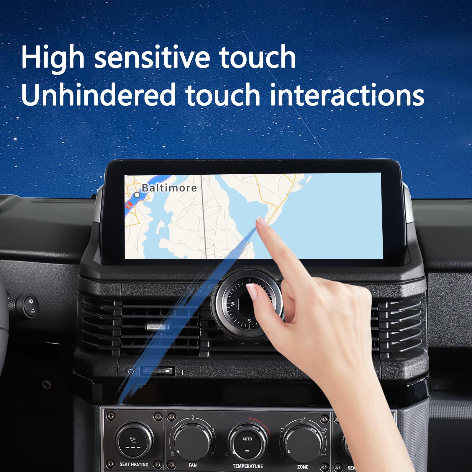 Bekantogy Tempered Glass Screen Protector for Ineos Grenadier 2020-2024 Car GPS Navigation Touchscreen - Anti-Scratch, HD Clear, Bubble-Free Installation - Perfect for Off-Road Adventures & Daily Commuting