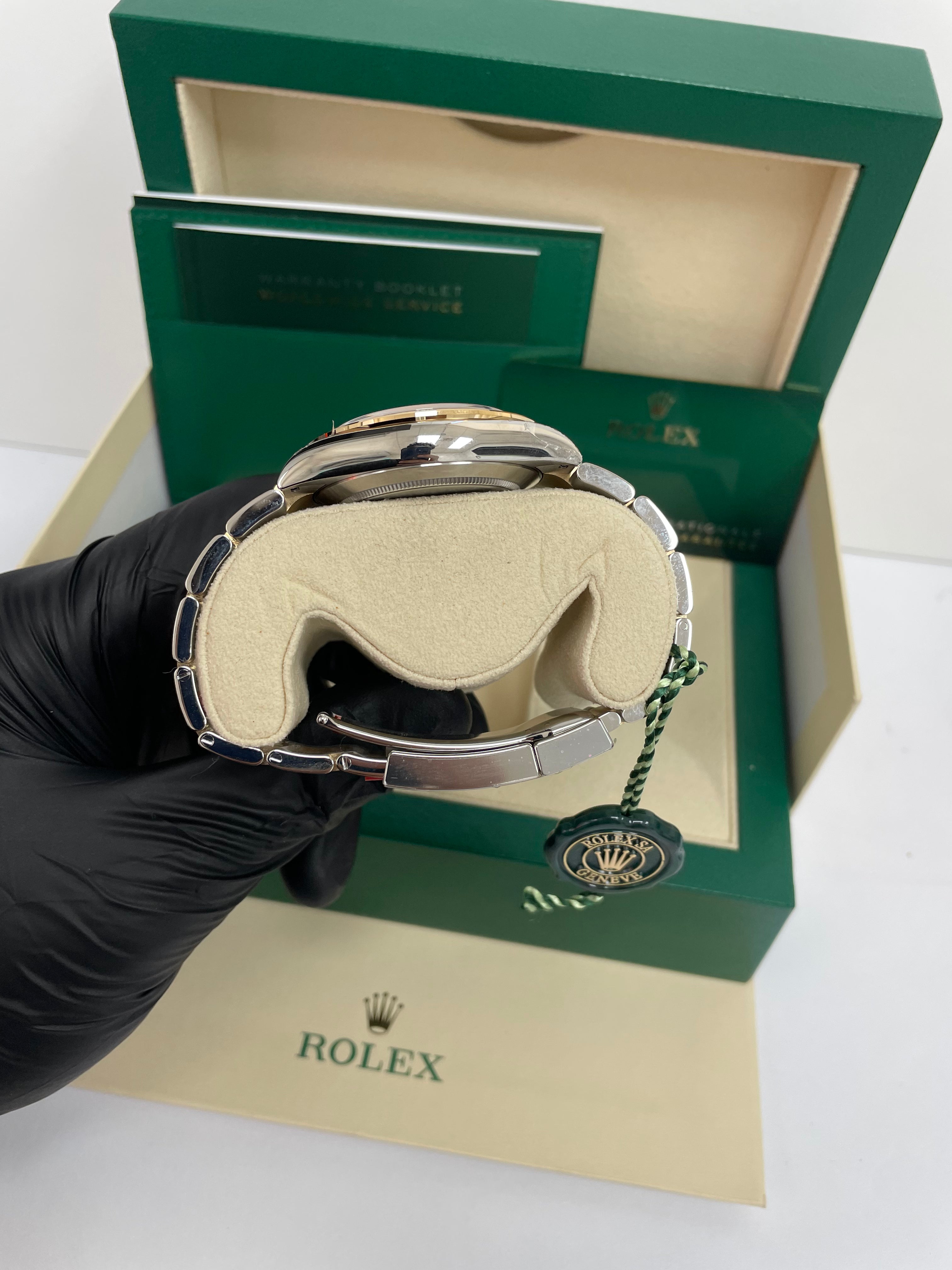Rolex Daytona 40mm Yellow Rolesor Cosmograph White Index Dial Watch (Ref #116503) - Luxury Men's Chronograph for Business, Gifting & Special Occasions
